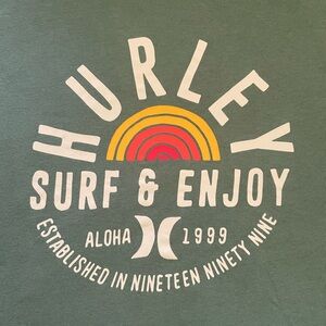 Hurley Green Graphic T-Shirt